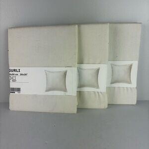 IKEA Gurli NWT Ivory Throw Cushion Covers Pillowcases Set of 3